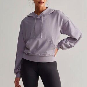 NWT Rhone Ripple Pull-Over Hoodie Jacket In Grey Silver SZ MEDIUM R/$128